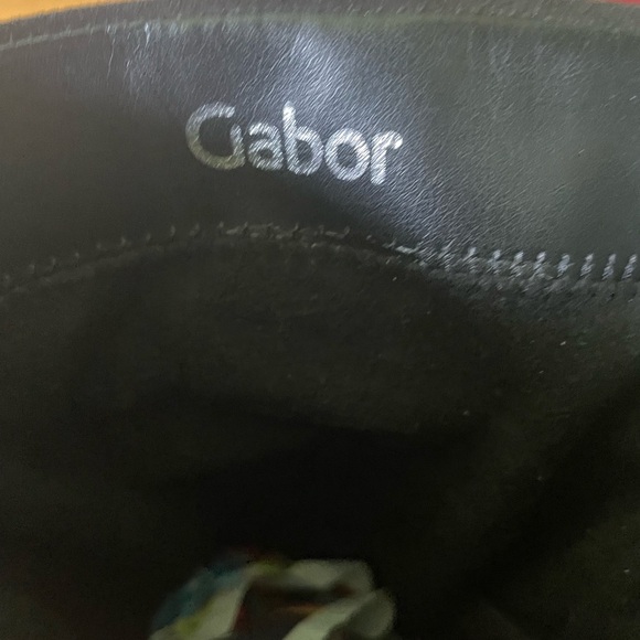 New GABOR Block Heel Black Suede Slouch Boot Uk Size 5 US 7.5 Eu 38 - Picture 3 of 9